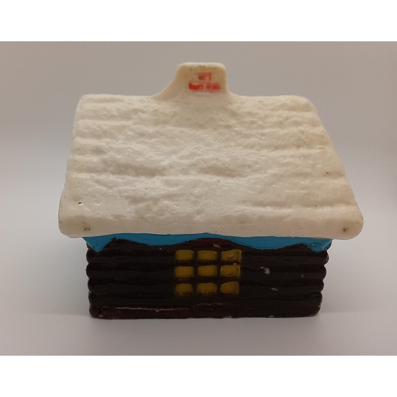 Vtg Christmas Candle Swiss Chalet Fuller Bush Co. Unique Cabin Shaped Candle - Picture 12 of 13